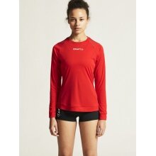 Craft Sport-Langarmshirt Rush 2.0 Tee (leicht, funktionell) rot Damen