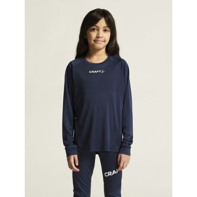 Craft Sport-Langarmshirt Rush 2.0 Tee (leicht, funktionell) navyblau Kinder