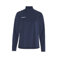 Craft Sport-Langarmshirt Squad Go Halfzip (Stehkragen, 100% rec. Polyester) navyblau Damen