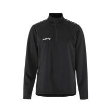 Craft Sport-Langarmshirt Squad Go Halfzip (Stehkragen, 100% rec. Polyester) schwarz Damen