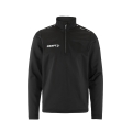 Craft Sport-Langarmshirt Squad Go Halfzip (Stehkragen, 100% rec. Polyester) schwarz Kinder