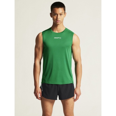 Craft Sport-Tank Rush 2.0 Singlet ärmellos (100% rec. Polyester) grün Herren