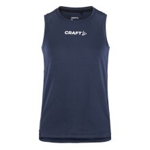 Craft Sport-Tank Rush 2.0 Singlet ärmellos (100% rec. Polyester) navyblau Kinder