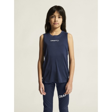 Craft Sport-Tank Rush 2.0 Singlet ärmellos (100% rec. Polyester) navyblau Kinder