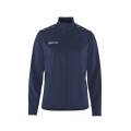 Craft Sport-Trainingsjacke Squad Go Full Zip (Seitentaschen mit Reißverschluss) navyblau Damen