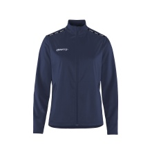 Craft Sport-Trainingsjacke Squad Go Full Zip (Seitentaschen mit Reißverschluss) navyblau Damen