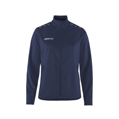 Craft Sport-Trainingsjacke Squad Go Full Zip (Seitentaschen mit Reißverschluss) navyblau Damen