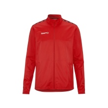 Craft Sport-Trainingsjacke Squad Go Full Zip (Seitentaschen mit Reißverschluss) rot Herren