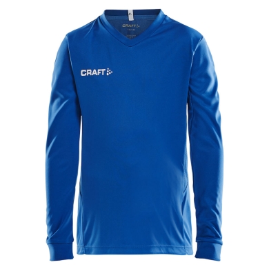 Craft Sport-Langarmshirt (Trikot) Squad Solid - hohe Elastizität, ergonomisches Design - royalblau Kinder