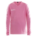 Craft Sport-Langarmshirt (Trikot) Squad Solid - hohe Elastizität, ergonomisches Design - pink Kinder