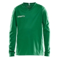 Craft Sport-Langarmshirt (Trikot) Squad Solid - hohe Elastizität, ergonomisches Design - grün Kinder