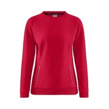 Craft Sweatshirt Core Soul Crew (komfortable Passform, Front-Reißverschluss) rot Damen