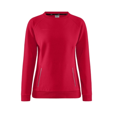 Craft Sweatshirt Core Soul Crew (komfortable Passform, Front-Reißverschluss) rot Damen