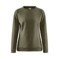 Craft Sweatshirt Core Soul Crew (komfortable Passform, Front-Reißverschluss) khakigrün Damen