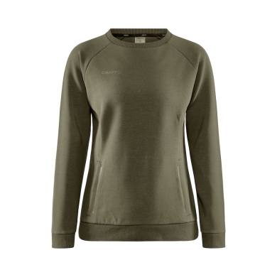 Craft Sweatshirt Core Soul Crew (komfortable Passform, Front-Reißverschluss) khakigrün Damen