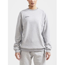 Craft Sweatshirt Core Soul Crew (komfortable Passform, Front-Reißverschluss) hellgrau Damen