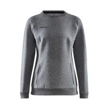 Craft Sweatshirt Core Soul Crew (komfortable Passform, Front-Reißverschluss) dunkelgrau Damen