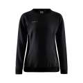 Craft Sweatshirt Core Soul Crew (komfortable Passform, Front-Reißverschluss) schwarz Damen