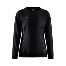 Craft Sweatshirt Core Soul Crew (komfortable Passform, Front-Reißverschluss) schwarz Damen