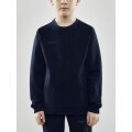 Craft Sweatshirt Core Soul Crew (komfortable Passform, Front-Reißverschluss) darknavy Kinder