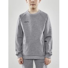 Craft Sweatshirt Core Soul Crew (komfortable Passform, Front-Reißverschluss) hellgrau Kinder