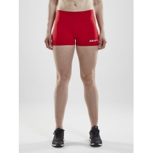 Craft Sport-Tight Squad Hotpants (funktionell Material, enganliegend) kurz rot Damen