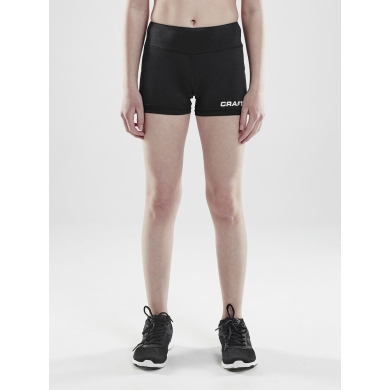 Craft Sport-Tight Squad Hotpants (funktionell Material, enganliegend) kurz schwarz Kinder