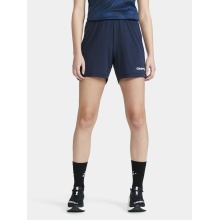 Craft Trainingshose Premier Shorts (rec. Polyester, ergonomisches Design) kurz navyblau Damen