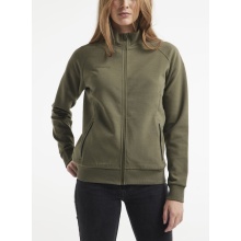 Craft Trainingsjacke Core Soul Full Zip (Front-Reißverschluss, weiches Material) khakigrün Damen