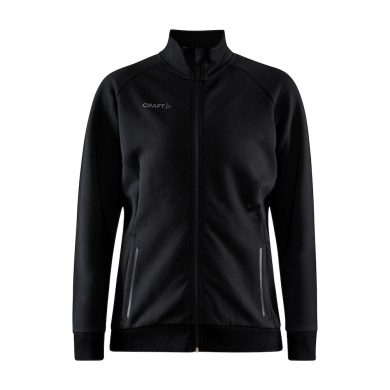 Craft Trainingsjacke Core Soul Full Zip (Front-Reißverschluss, weiches Material) schwarz Damen