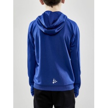 Craft Trainingsjacke Evolve Hood - strapazierfähige Mid-Layer-Kapuzenjacke aus Stretchmaterial - cobaltblau Kinder