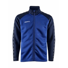 Craft Sport-Trainingsjacke Squad 2.0 Full Zip (mit Seitentaschen, elastisch Funktionsmaterial) kobaltblau Herren