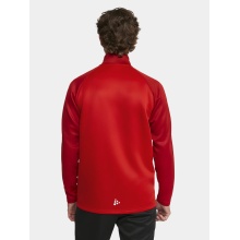 Craft Sport-Trainingsjacke Squad 2.0 Full Zip (mit Seitentaschen, elastisch Funktionsmaterial) rot Herren