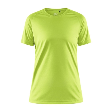 Craft Sport-Shirt Core Unify (funktionelles Recyclingpolyester) limegrün Damen