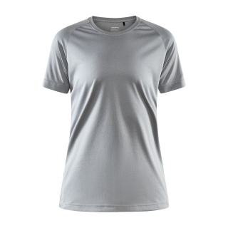 Craft Sport-Shirt Core Unify (funktionelles Recyclingpolyester) hellgrau Damen