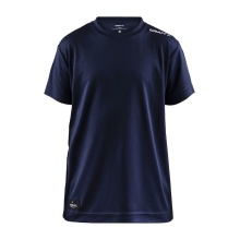 Craft Sport-Tshirt Coummunity Function (100% Polyester, schnelltrocknend) navyblau Kinder