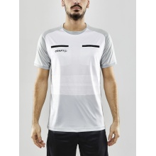 Craft Sport-Tshirt Evolve Referee (rec. Polyester, Mesh-Einsätze) platinumgrau Herren