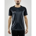 Craft Sport-Tshirt Evolve Referee (rec. Polyester, Mesh-Einsätze) schwarz Herren