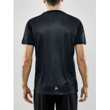 Craft Sport-Tshirt Evolve Referee (rec. Polyester, Mesh-Einsätze) schwarz Herren