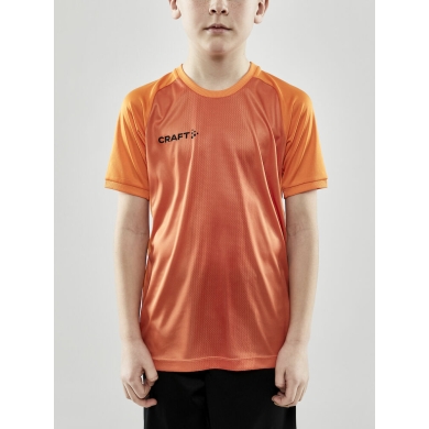 Craft Sport-Tshirt (Trikot) Progress 2.0 Graphic Jersey - leicht, funktionell und Stretchmaterial orange Kinder