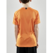 Craft Sport-Tshirt (Trikot) Progress 2.0 Graphic Jersey - leicht, funktionell und Stretchmaterial orange Kinder