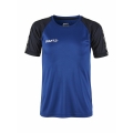 Craft Sport-Tshirt Squad 2.0 Contrast Jersey (hohe Elastizität, bequeme Passform) kobaltblau Kinder