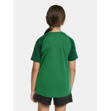 Craft Sport-Tshirt Squad 2.0 Contrast Jersey (hohe Elastizität, bequeme Passform) grün Kinder