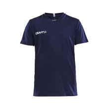 Craft Sport-Tshirt (Trikot) Squad Solid - lockere Schnitt, schnelltrocknend - navyblau Kinder