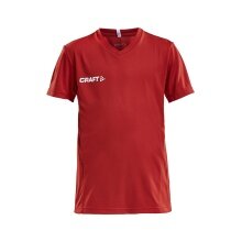 Craft Sport-Tshirt (Trikot) Squad Solid - lockere Schnitt, schnelltrocknend - rot Kinder