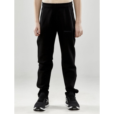 Craft Freizeithose Core Soul Zip Sweatpants (weiches Material) lang schwarz Kinder