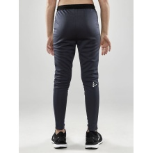 Craft Trainingshose Evolve Slim Pant (strapazierfähig, enge Passform) lang dunkelgrau Kinder