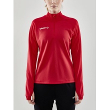 Craft Sport-Langarmshirt Evolve Halfzip - strapazierfähig, aus Stretchmaterial - rot Damen