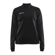 Craft Sport-Langarmshirt Evolve Halfzip - strapazierfähig, aus Stretchmaterial - schwarz Damen