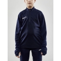 Craft Sport-Langarmshirt Evolve Halfzip - strapazierfähig, aus Stretchmaterial - navyblau Kinder